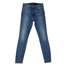 Hudson Womens Blue Barbara High Waist SPR Pockets Denim Skinny Jeans Size 25‎
